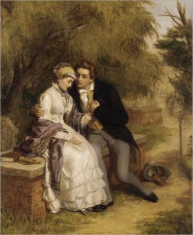 Percy Shelley com sua esposa Mary Shelley (Pintura: Reprodução)